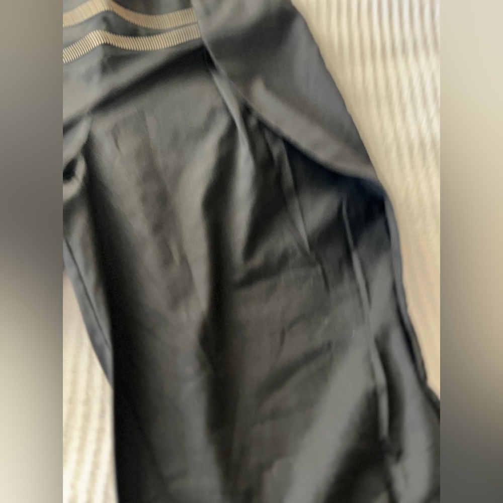 Oblique Creation Chic Black Pants with Gold Zipper Size 00 - Picture 5 of 12